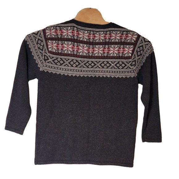 Woolrich Women's Pull Over Sweater Size Medium Gray White - Picture 3 of 5